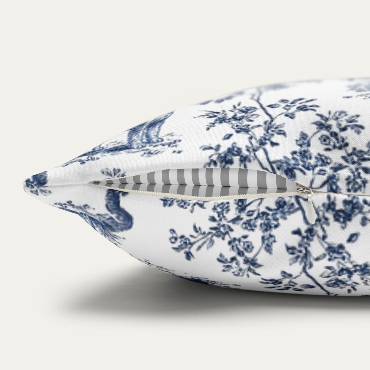 Schnauzer Blue French Toile Pillow