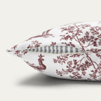 Belgian Malinois Burgundy French Toile Pillow
