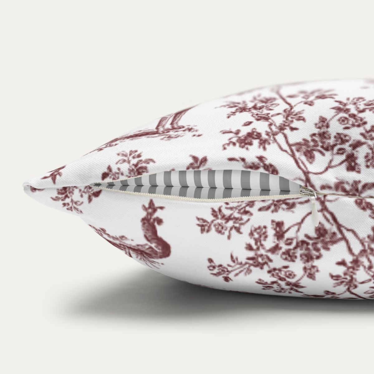 Belgian Malinois Burgundy French Toile Pillow