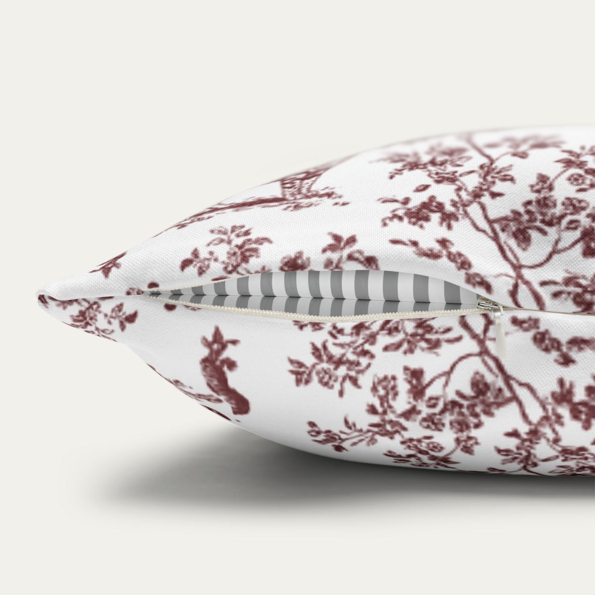 Bengal Cat Sage Green French Toile Pillow