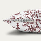 Wirehaired Pointing Griffon Burgundy French Toile Pillow