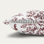 Dalmatian Burgundy French Toile Pillow