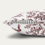 Shetland Sheepdog Burgundy French Toile Pillow