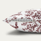 Saluki Burgundy French Toile Pillow