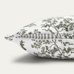 Basset Hound Sage Green French Toile Pillow