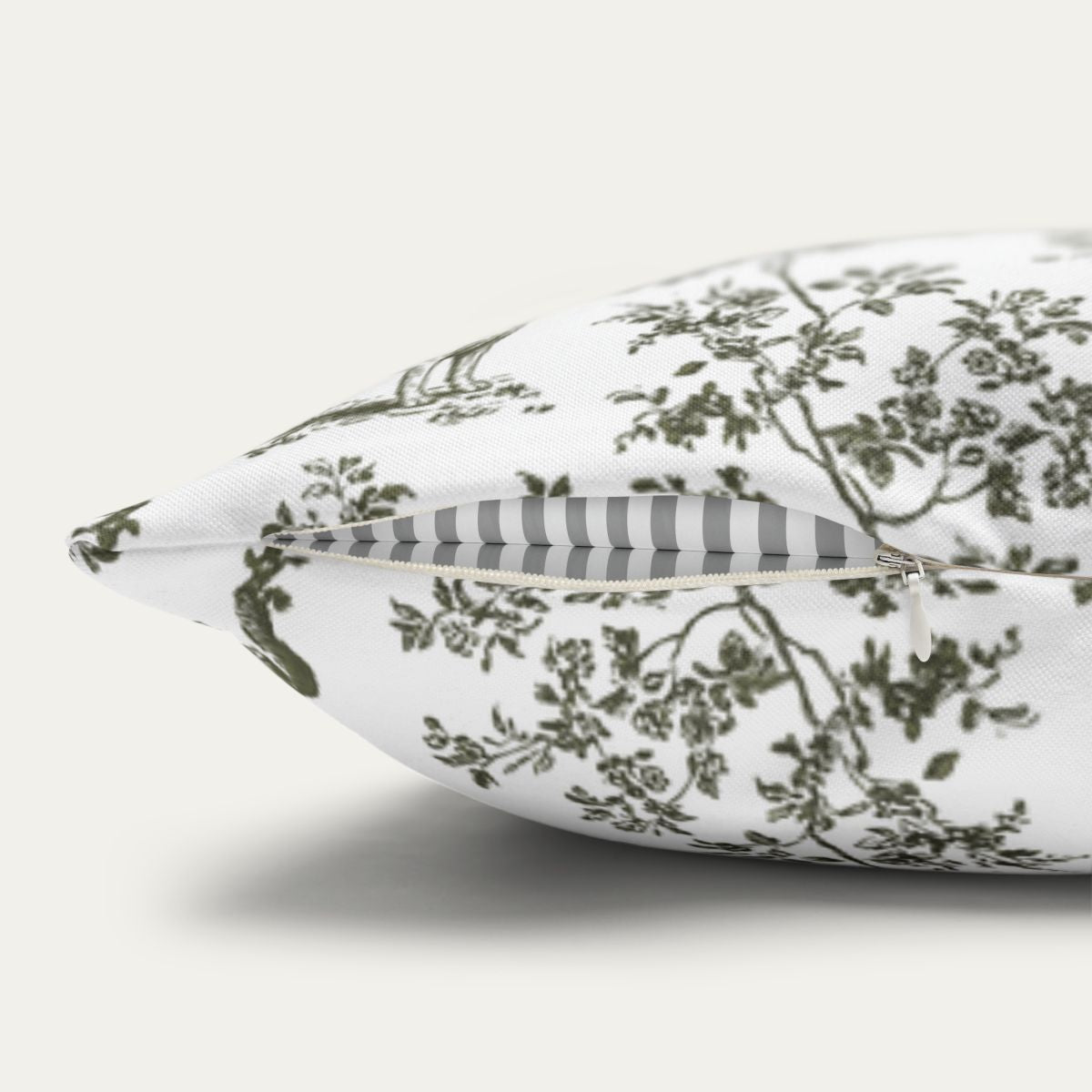 Labrador Retriever Sage Green French Toile Pillow