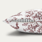 Vizsla Burgundy French Toile Pillow
