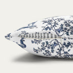 Pitbull Blue French Toile Pillow