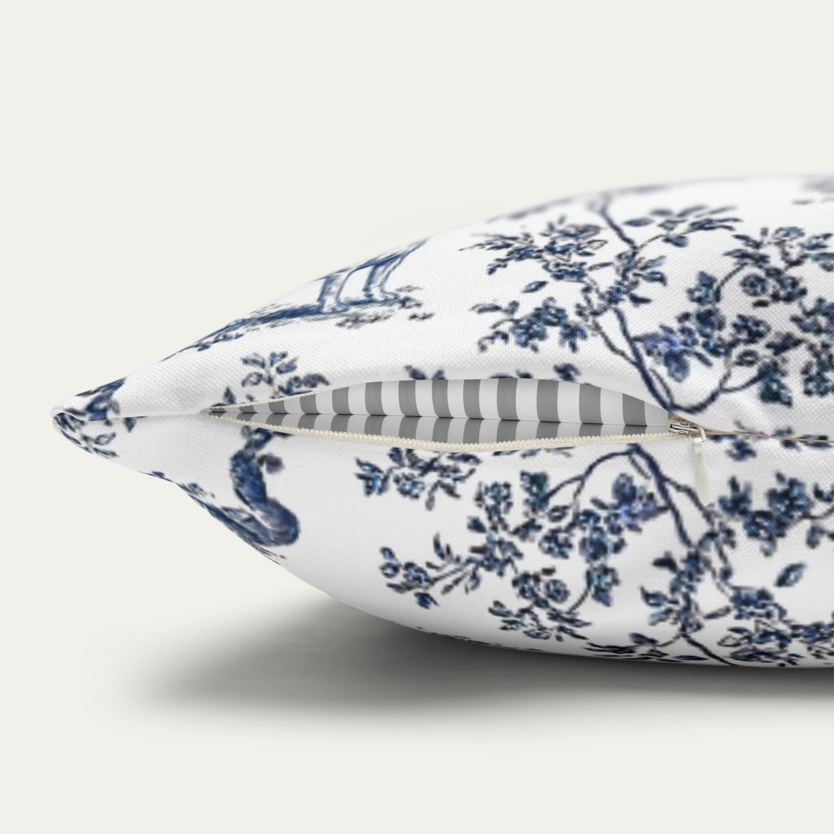 Pitbull Blue French Toile Pillow