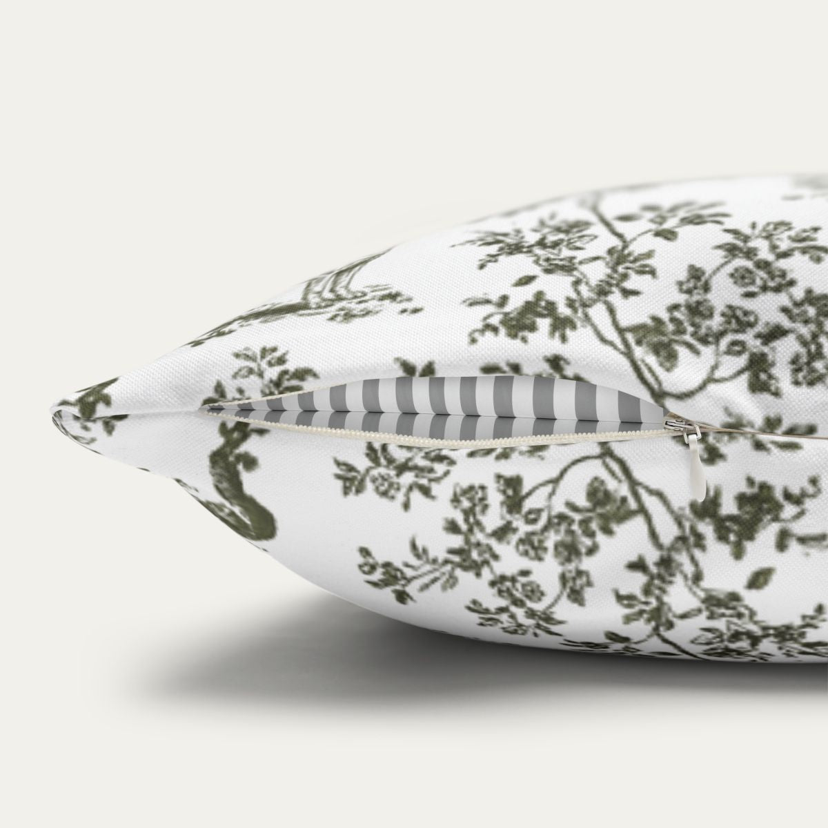 German Shepherd Sage Green French Toile Pillow