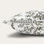 Pekingese Sage Green French Toile Pillow