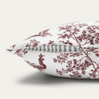 Wheaten Terrier Burgundy French Toile Pillow