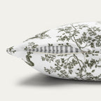 Cocker Spaniel Sage Green French Toile Pillow
