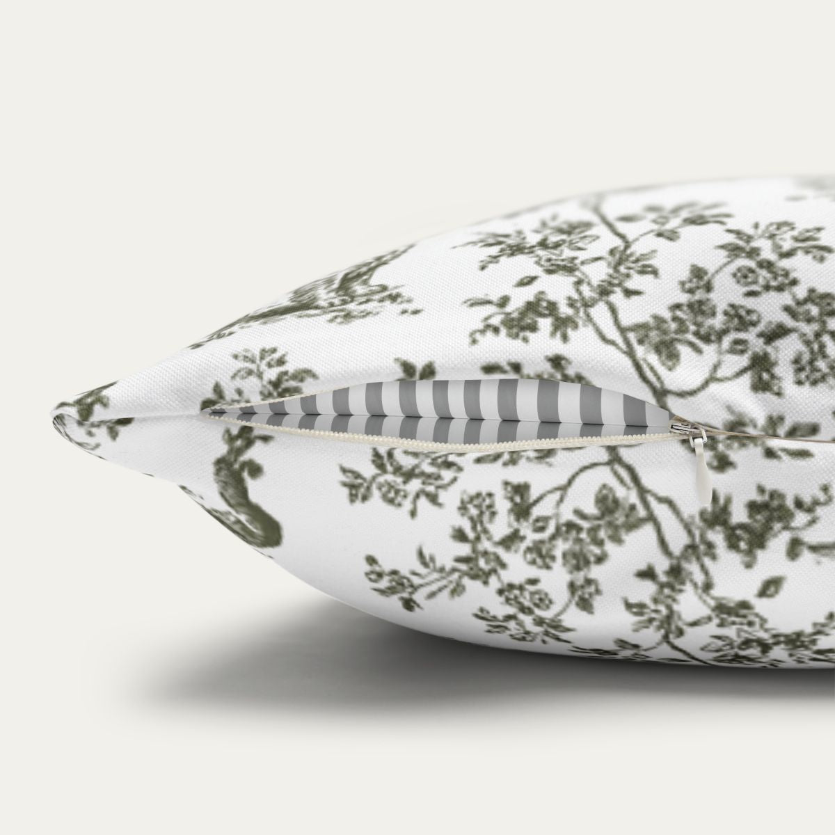Cocker Spaniel Sage Green French Toile Pillow