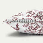 Doberman Burgundy French Toile Pillow