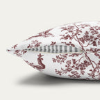 Cocker Spaniel Burgundy French Toile Pillow