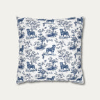 Rottweiler Blue French Toile Pillow