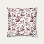 Great Dane Burgundy French Toile Pillow