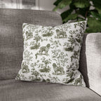 Newfoundland Sage Green French Toile Pillow