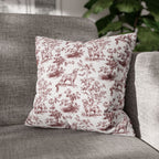 Golden Retriever Burgundy French Toile Pillow