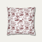 Bull Terrier Sage Green French Toile Pillow