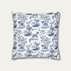 Boxer Blue French Toile Pillow