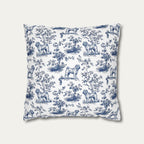 Shar Pei Blue French Toile Pillow