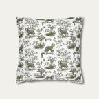 Bernedoodle Sage Green French Toile Pillow