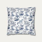 Dalmatian Blue French Toile Pillow