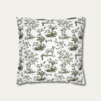 Dalmatian Sage Green French Toile Pillow