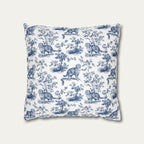 Scottish Fold Blue French Toile Pillow