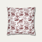 Bernedoodle Burgundy French Toile Pillow