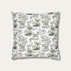Chihuahua Shorthaired Sage Green French Toile Pillow