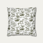 Great Dane Sage Green French Toile Pillow