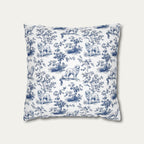 Great pyrenees Blue French Toile Pillow
