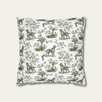Irish Setter Sage Green French Toile Pillow