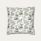 Goldendoodle Sage Green French Toile Pillow