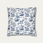 Wirehaired Pointing Griffon Blue French Toile Pillow