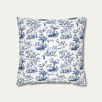 Persian Cat Blue French Toile Pillow