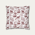 Rottweiler Burgundy French Toile Pillow