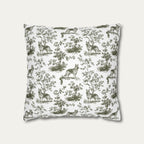 German Shepherd Sage Green French Toile Pillow