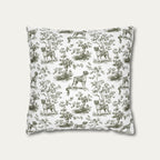 Boxer Sage Green French Toile Pillow