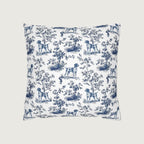 German Shorthaired Pointer Blue French Toile Pillow