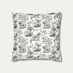 Cockapoo Sage Green French Toile Pillow