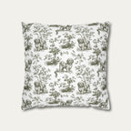 Havanese Sage Green French Toile Pillow