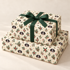 Winter Garden Personalized Dog Wrapping Paper